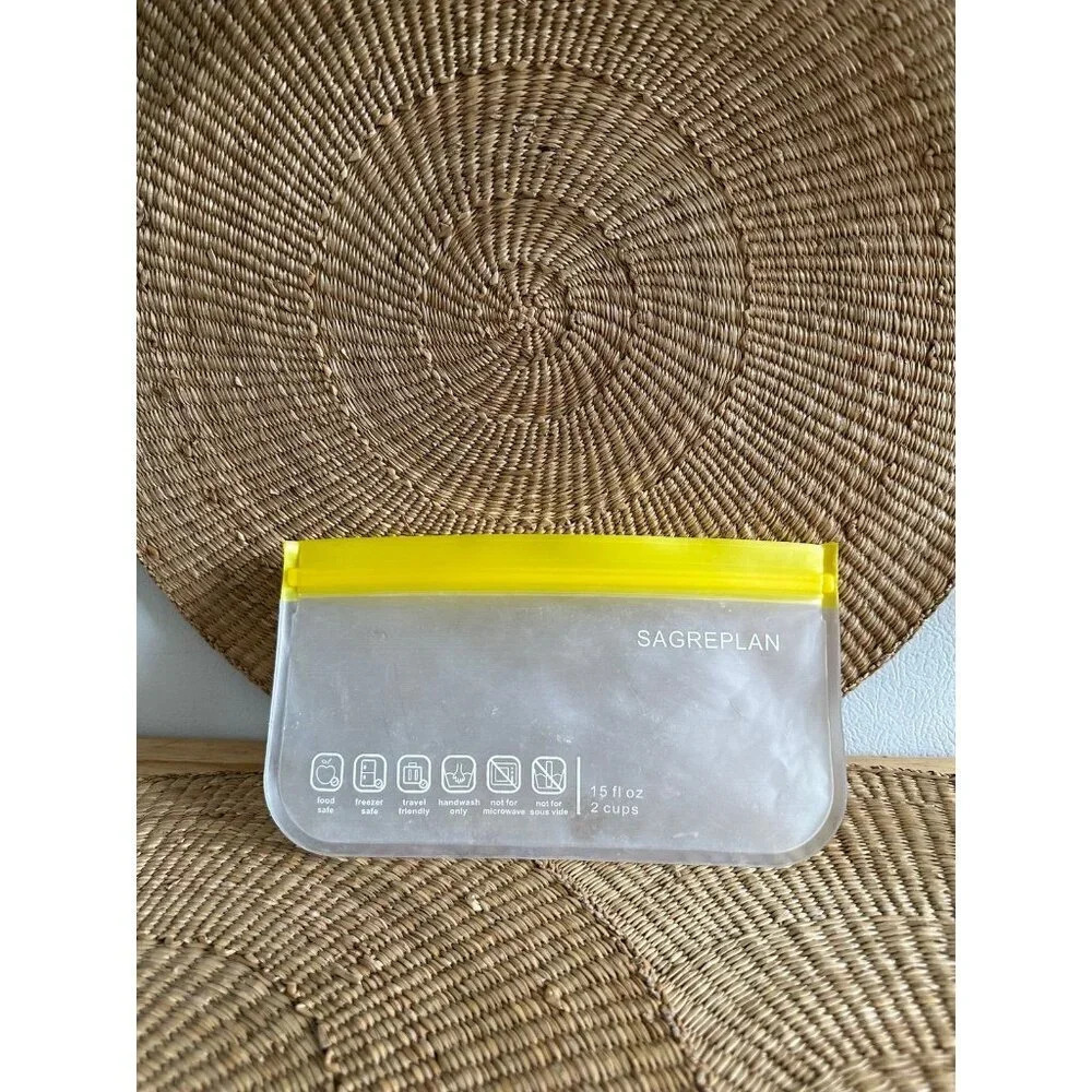 Sagreplan 2 cups resealable ziploc bag